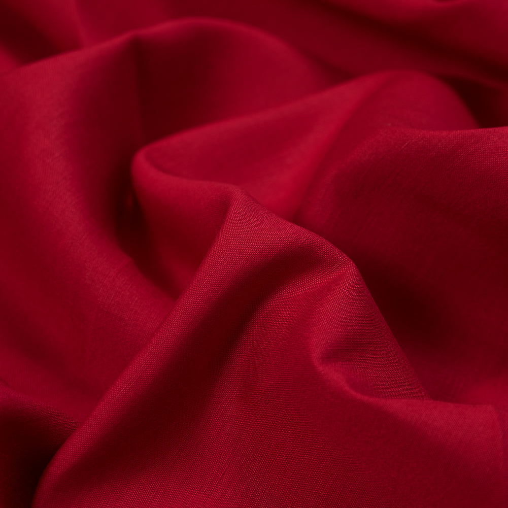 Tivoli Red Linen and Rayon Woven Detail