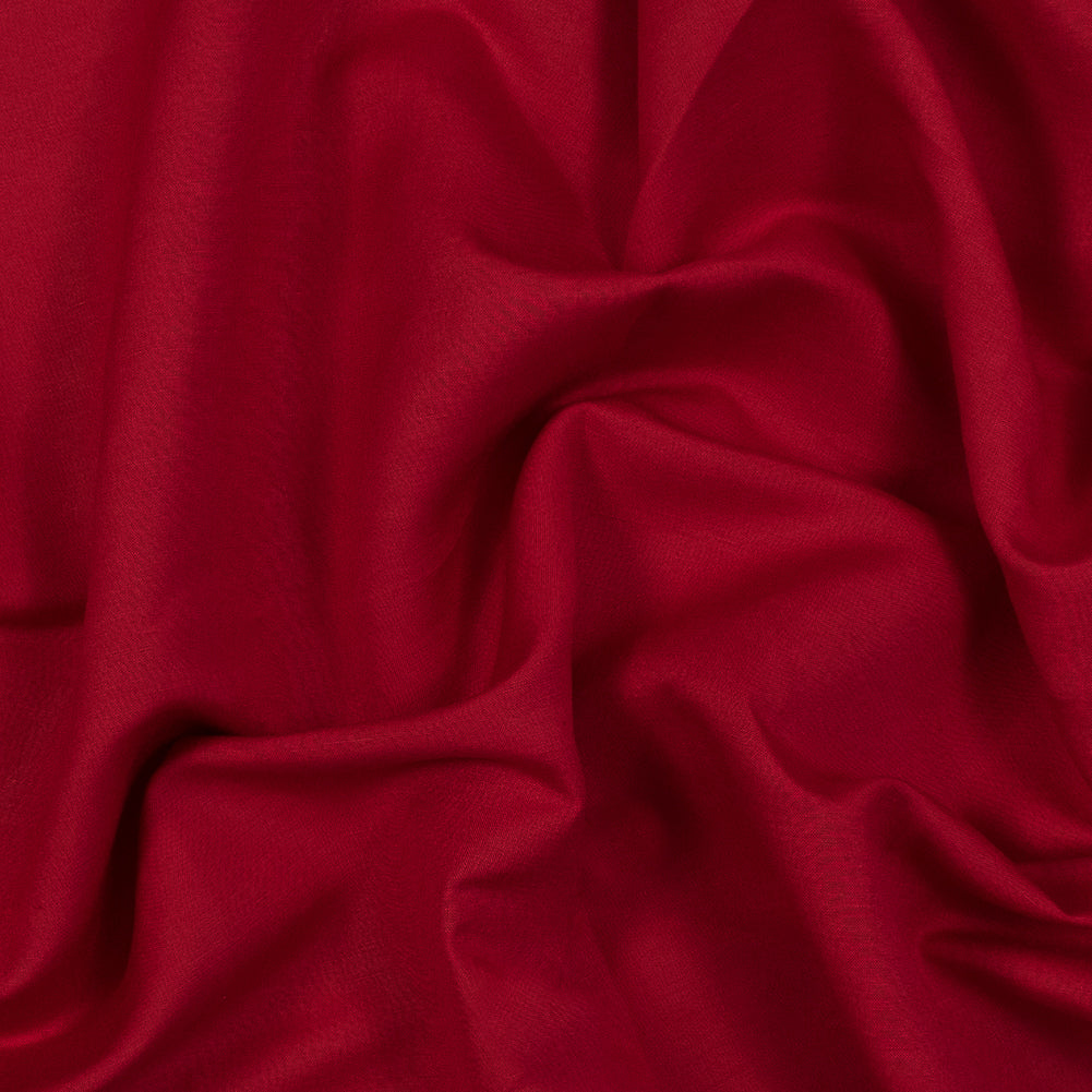 Tivoli Red Linen and Rayon Woven