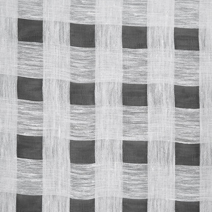 Checkered Linen Woven - White - Katia Collection Full