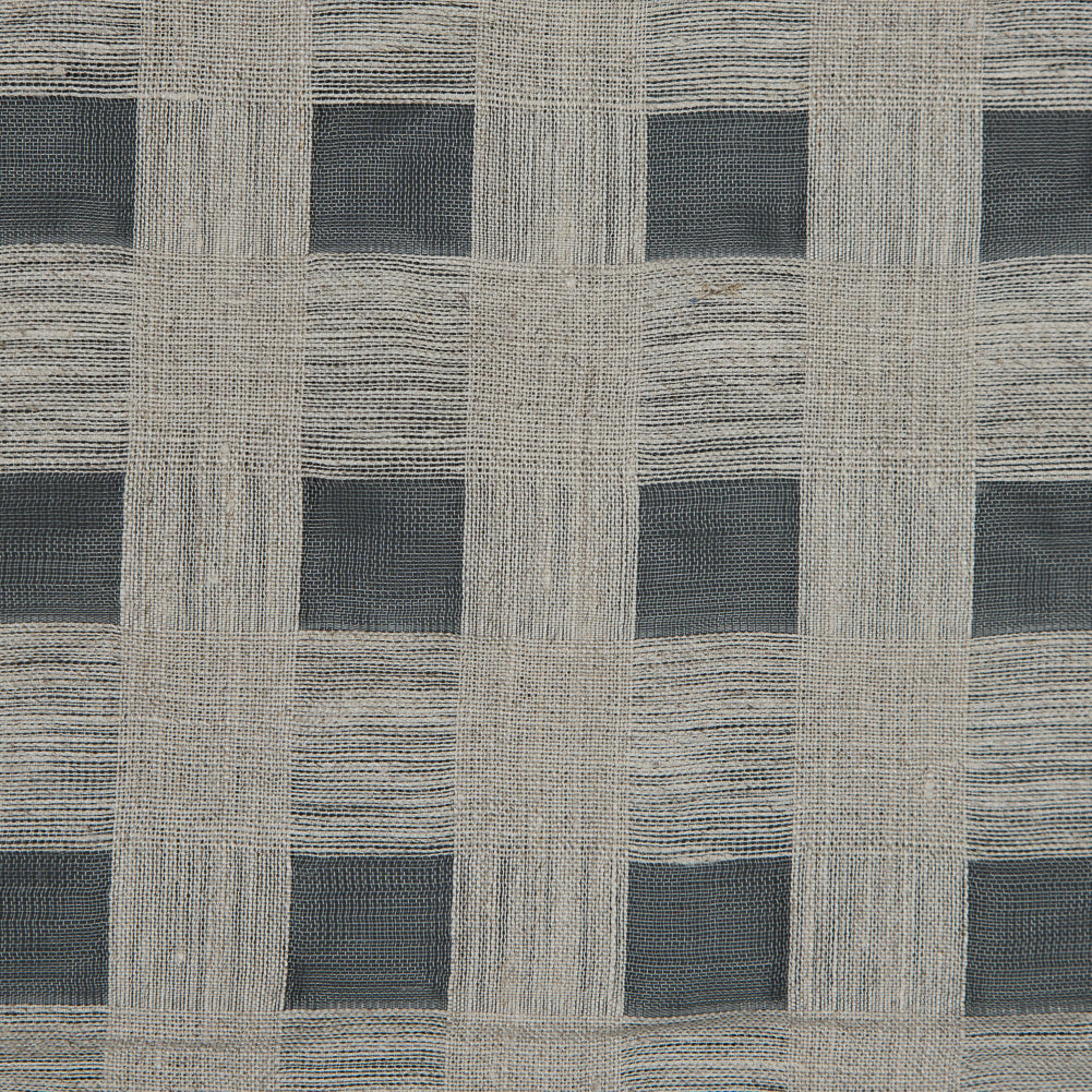 Checkered Linen Woven - Natural - Katia Collection Full