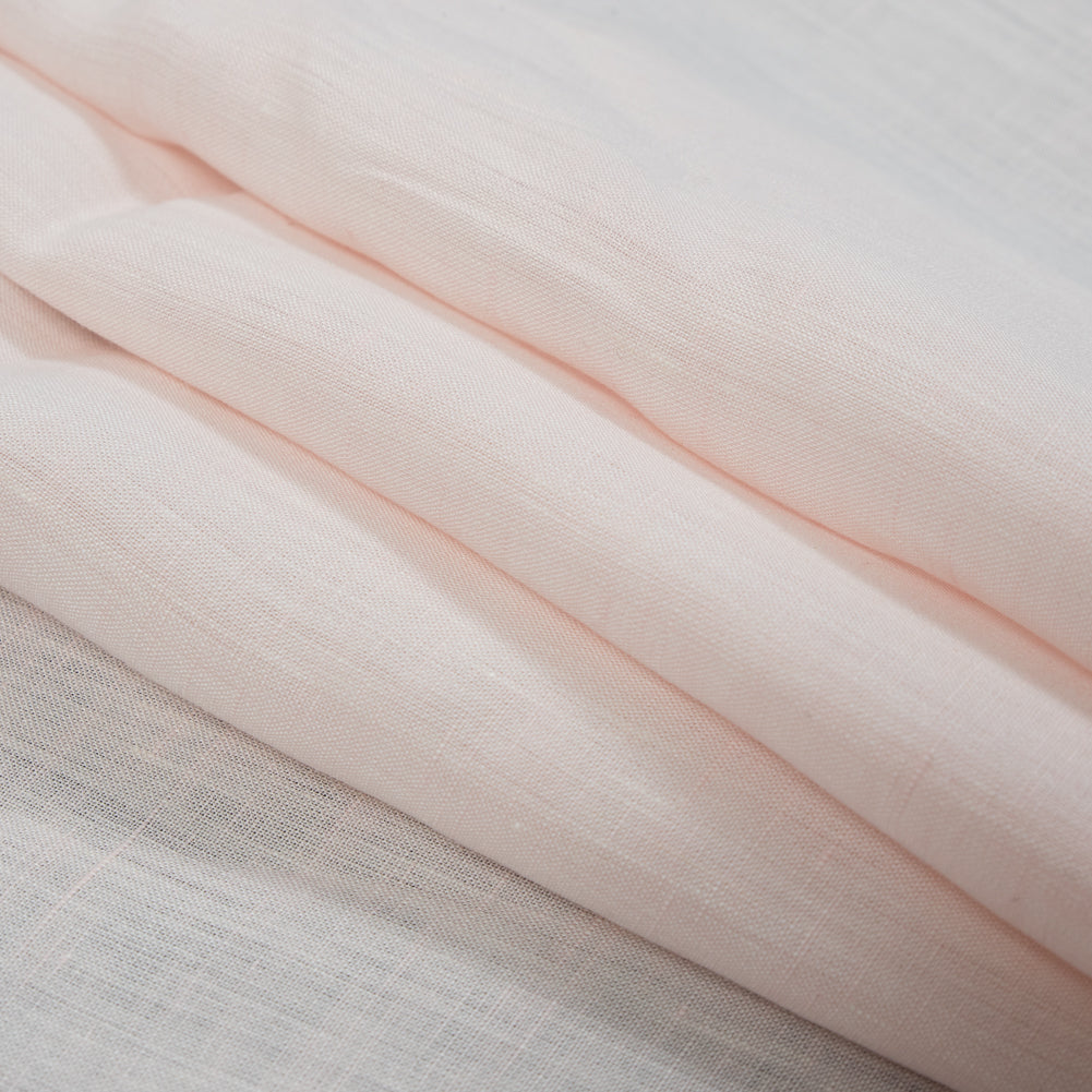 Two-Tone Linen Woven - Pink and White - Sanremo Collection Detail