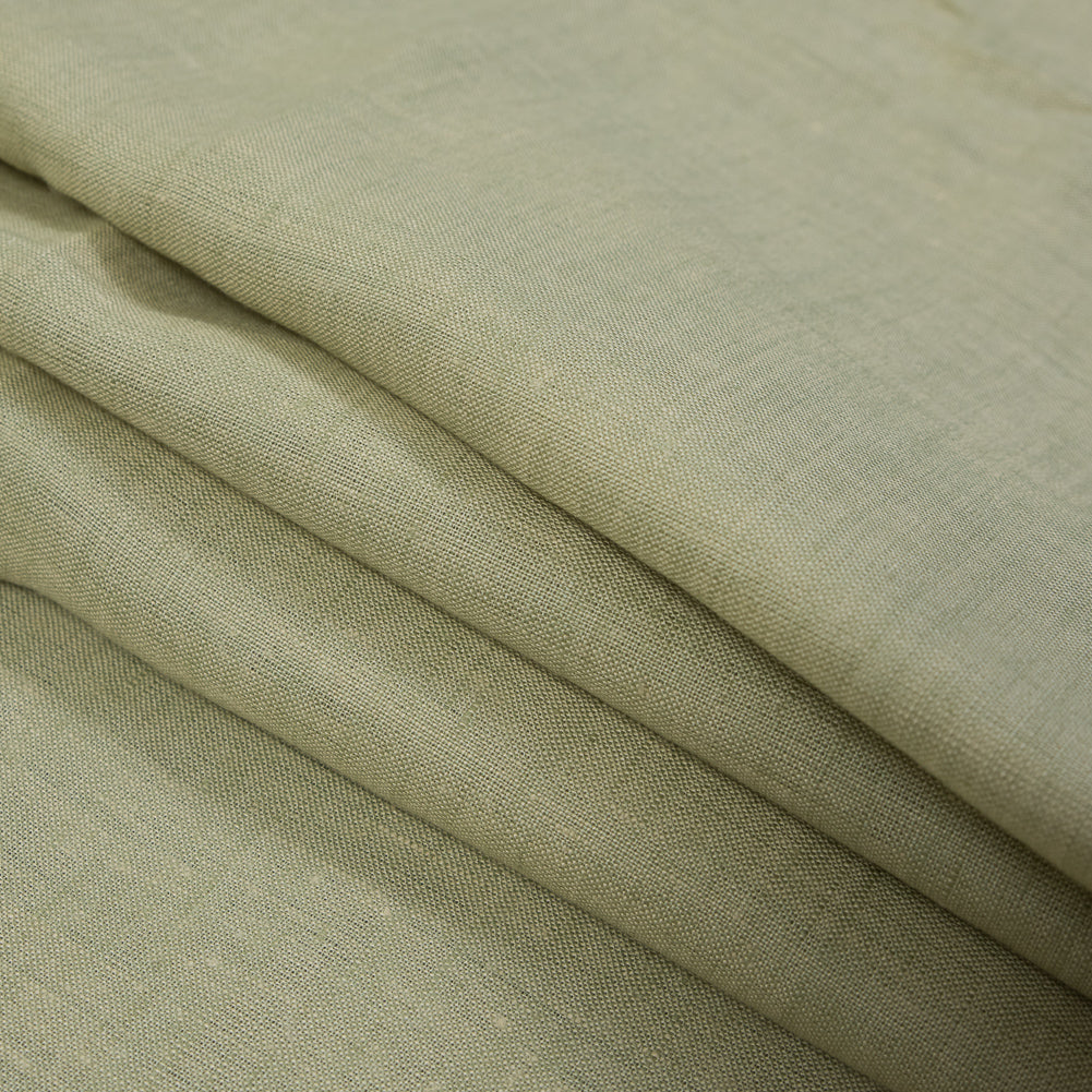 Two-Tone Linen Woven - Mint and Beige - Sanremo Collection Detail