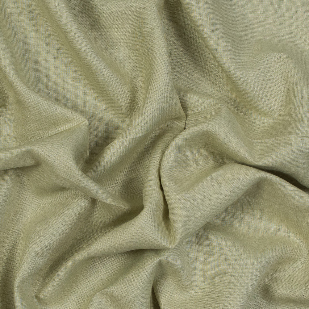 Two-Tone Linen Woven - Mint and Beige - Sanremo Collection