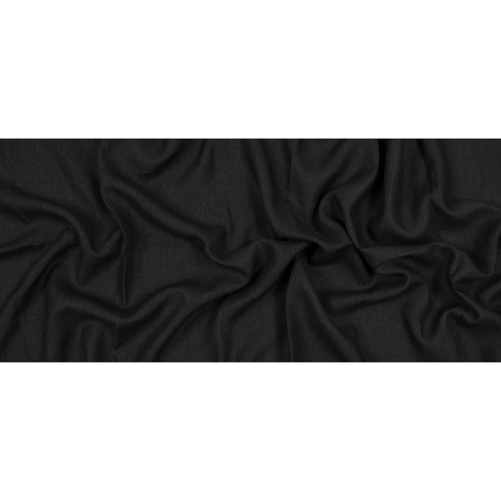 Two-Tone Linen Woven - Black and Gray - Sanremo Collection Folded