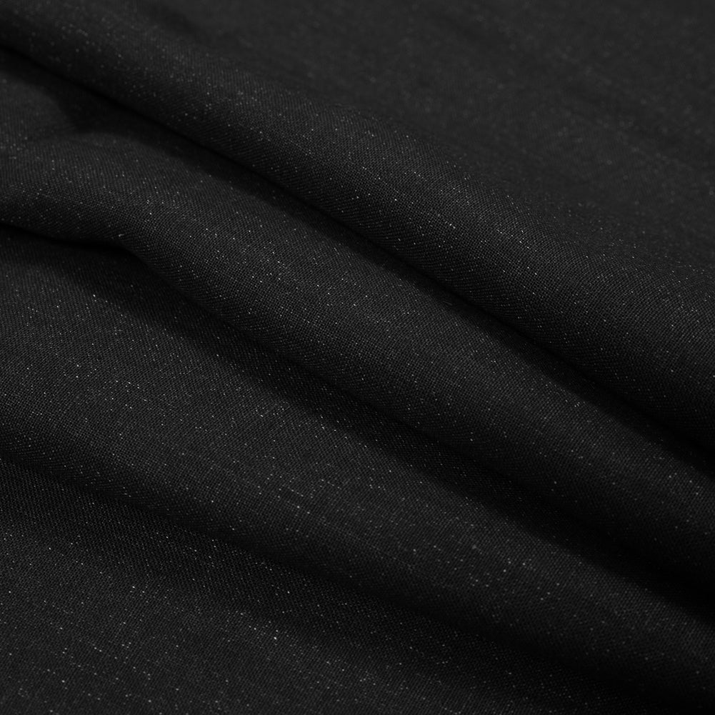 Two-Tone Linen Woven - Black and Gray - Sanremo Collection Detail