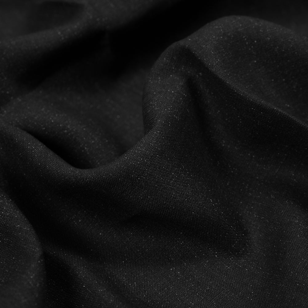 Two-Tone Linen Woven - Black and Gray - Sanremo Collection Full