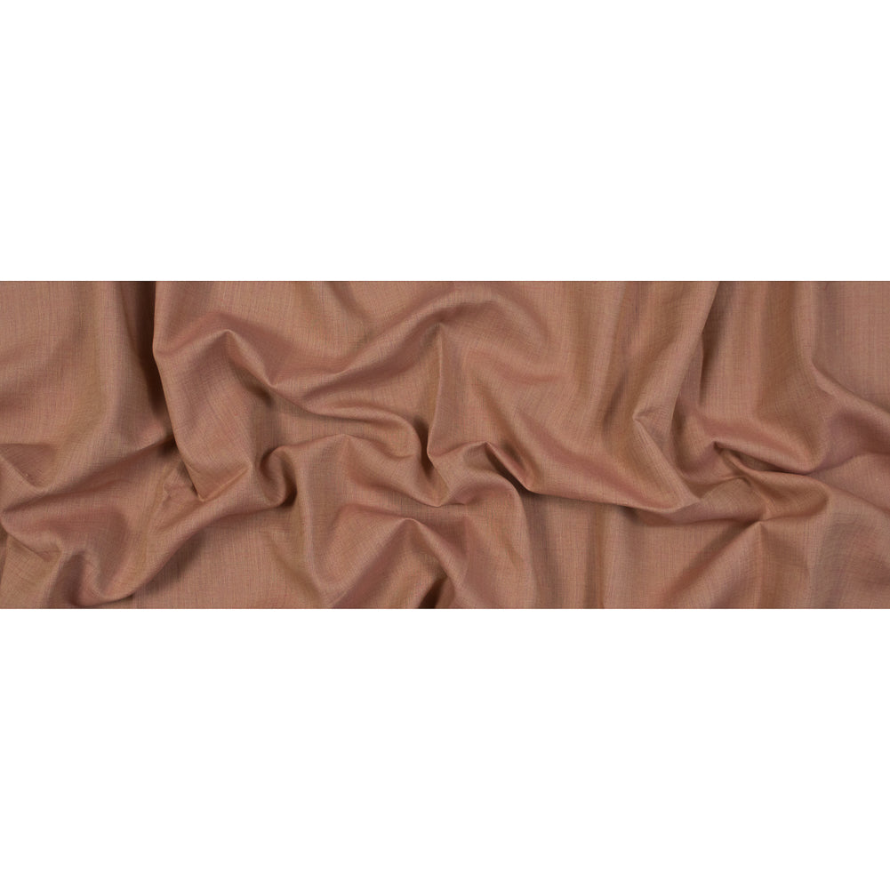 Two-Tone Linen Woven - Tan and Brick - Sanremo Collection Folded