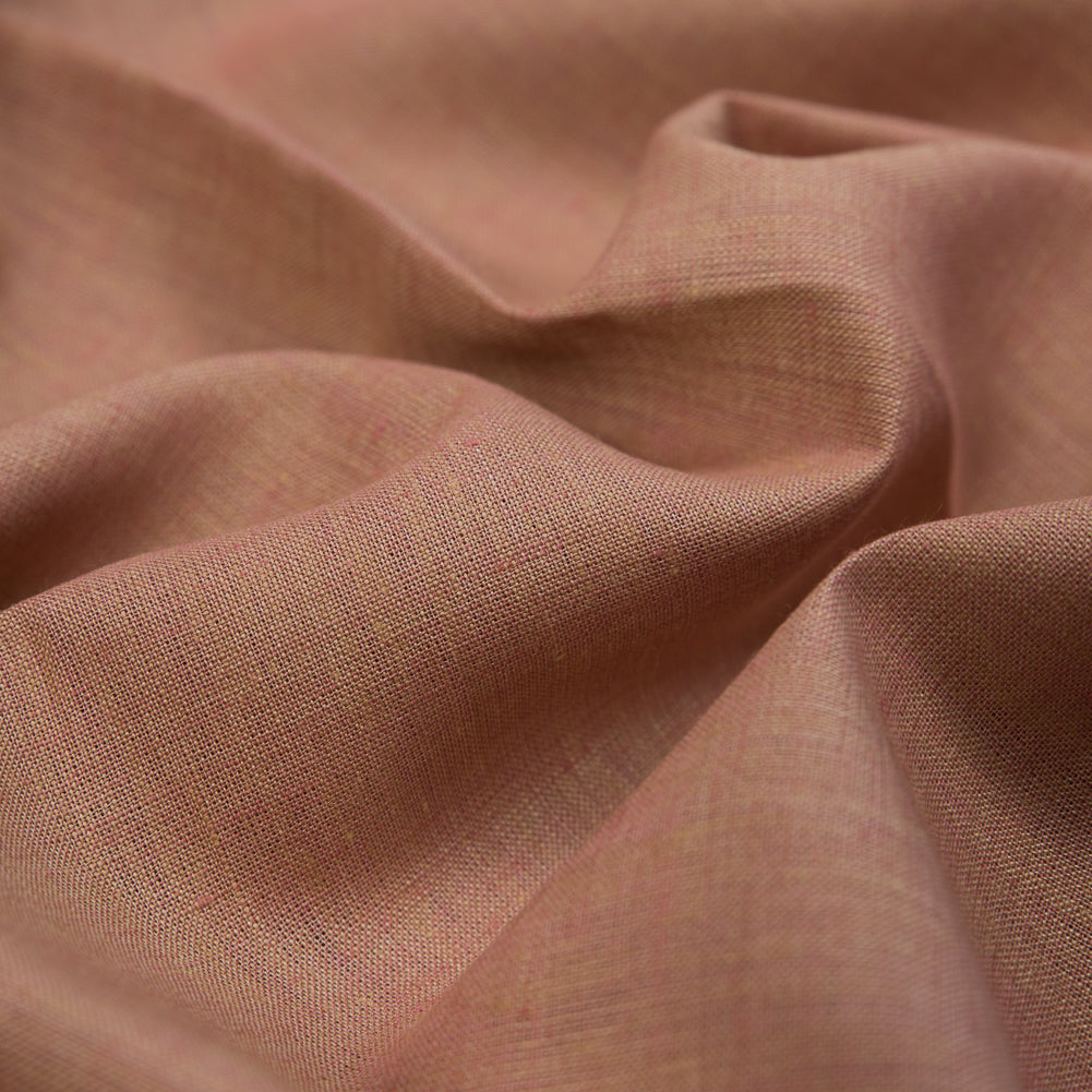 Two-Tone Linen Woven - Tan and Brick - Sanremo Collection Full