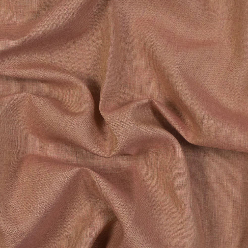 Two-Tone Linen Woven - Tan and Brick - Sanremo Collection