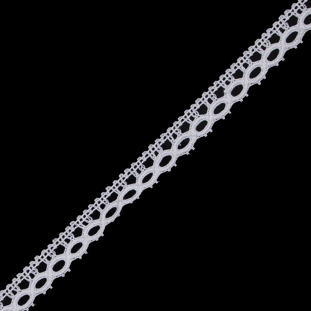 White Crochet Lace Trim - 0.5" Detail