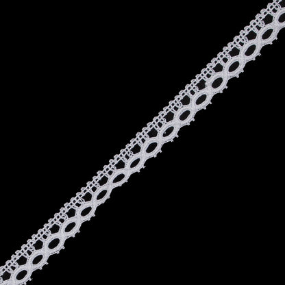 White Crochet Lace Trim - 0.5" Detail