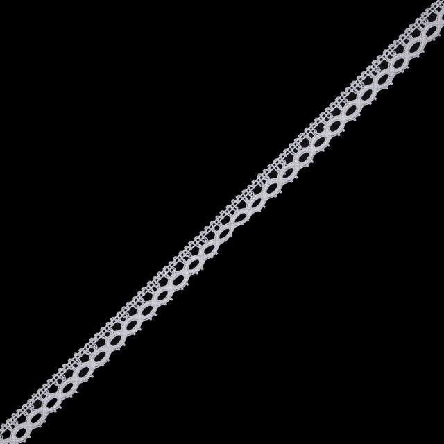 White Crochet Lace Trim - 0.5"