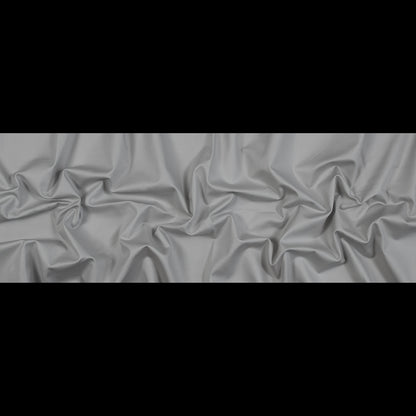 Silver Gray Stretch Cotton Sateen Folded