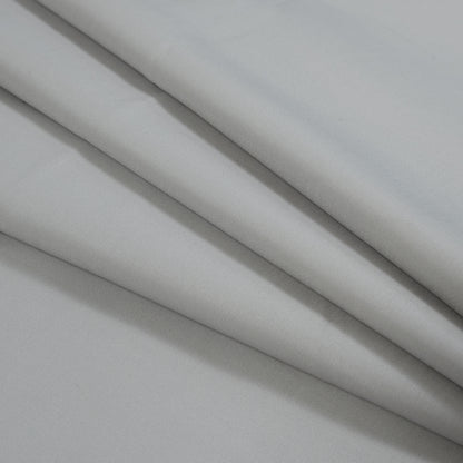 Silver Gray Stretch Cotton Sateen Detail