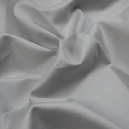 Silver Gray Stretch Cotton Sateen Full