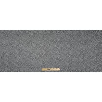 Black and White Minute Floral Polyester Lining Folded