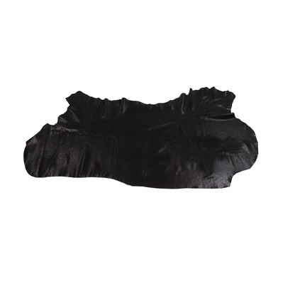 Black Stingray Pebbled Cow Leather