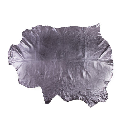 Large Metallic Lilac Foil Lamb Leather