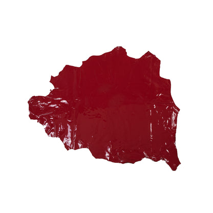 Medium Red Patent Lamb Leather
