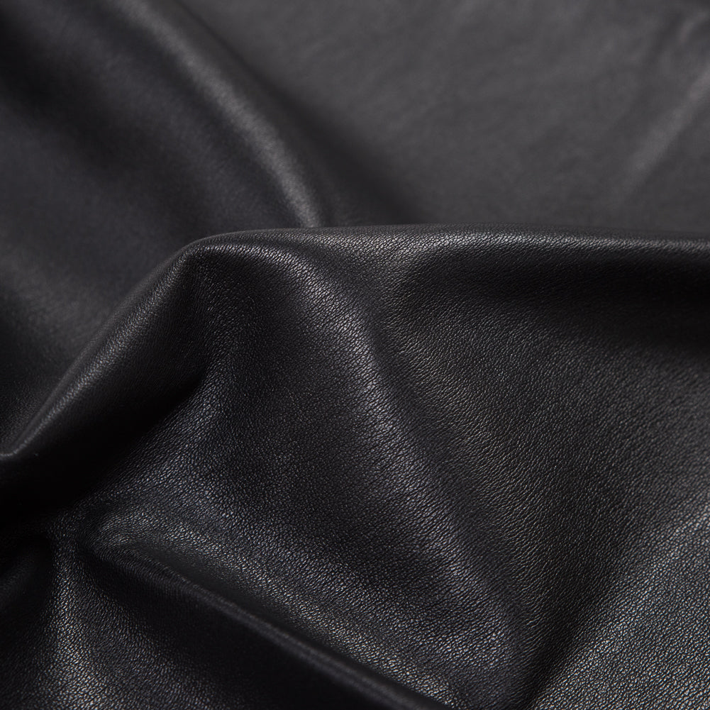 Medium Black Stretch Lamb Leather Detail