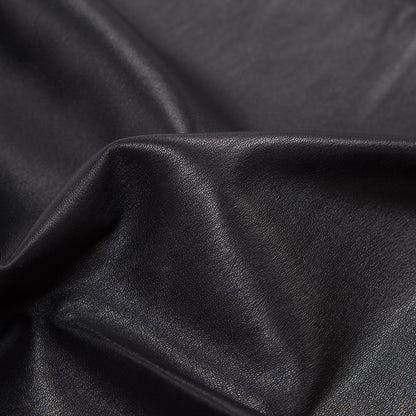 Medium Black Stretch Lamb Leather Detail