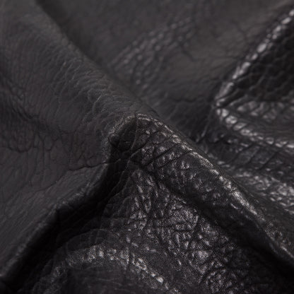 Small Black Bubbles Lamb Leather Detail