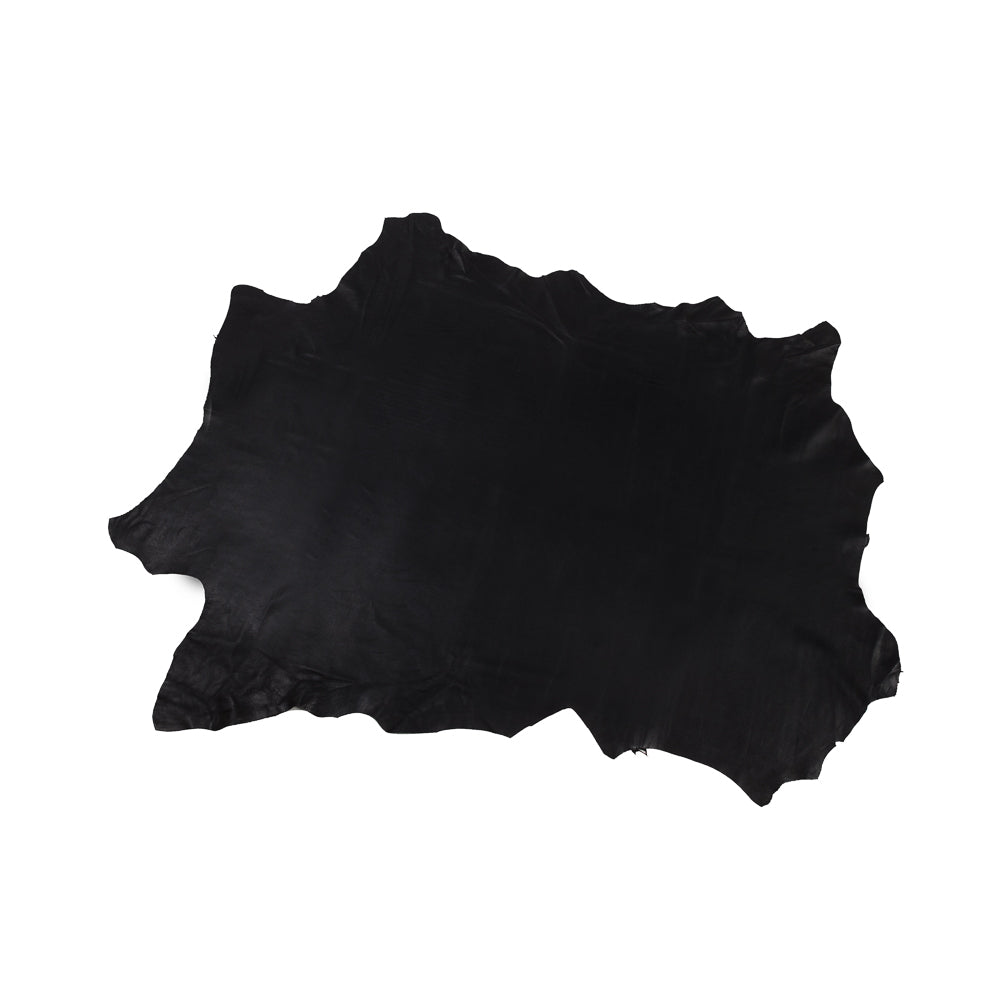 Large Black Lamb Leather