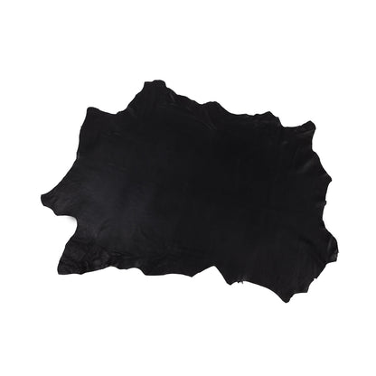 Large Black Lamb Leather