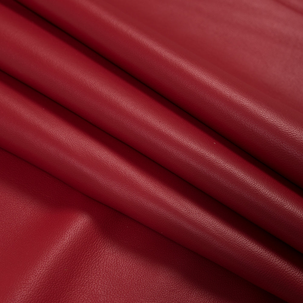 Large Red Lamb Leather Folded