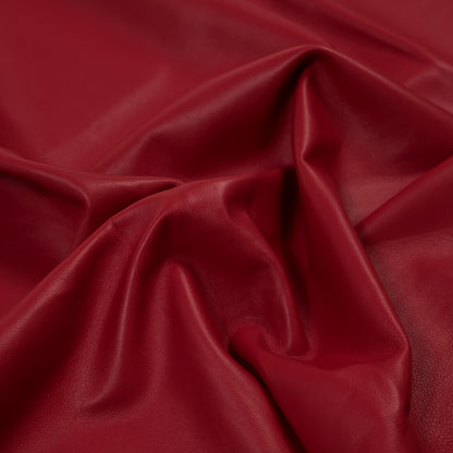 Large Red Lamb Leather Detail