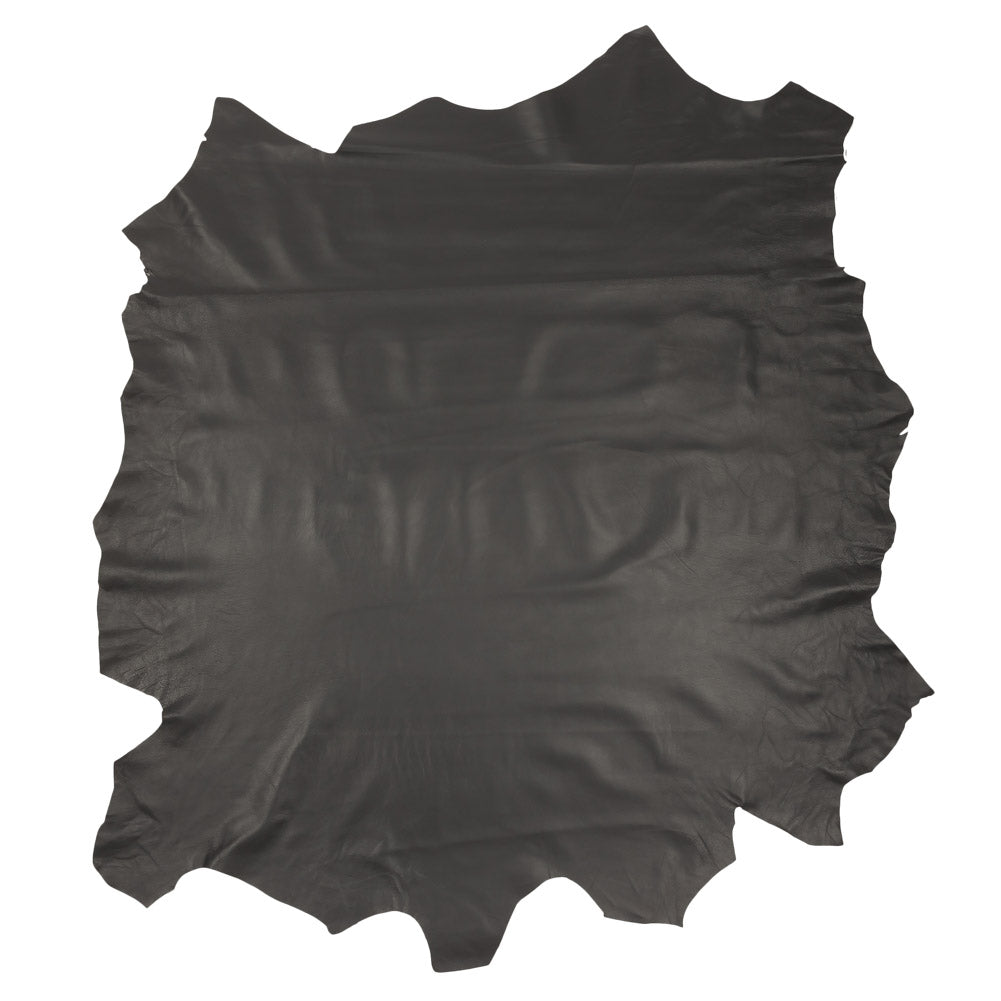 Large Dark Gray Lamb Leather