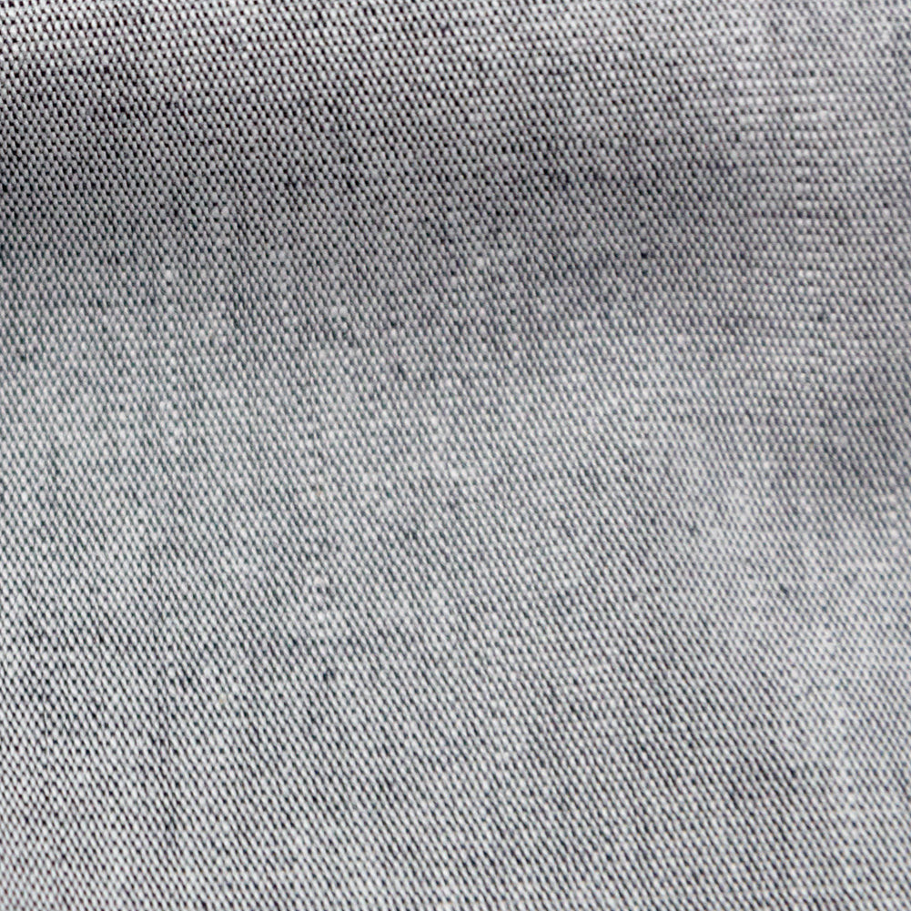 Calendered Organic Cotton Chambray - Black - Ramillies Collection Full
