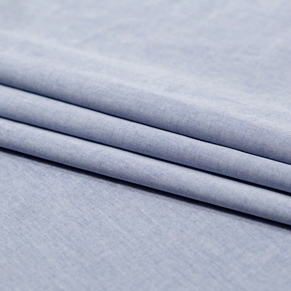 Calendered Organic Cotton Chambray - Cosmic Sky - Ramillies Collection Detail
