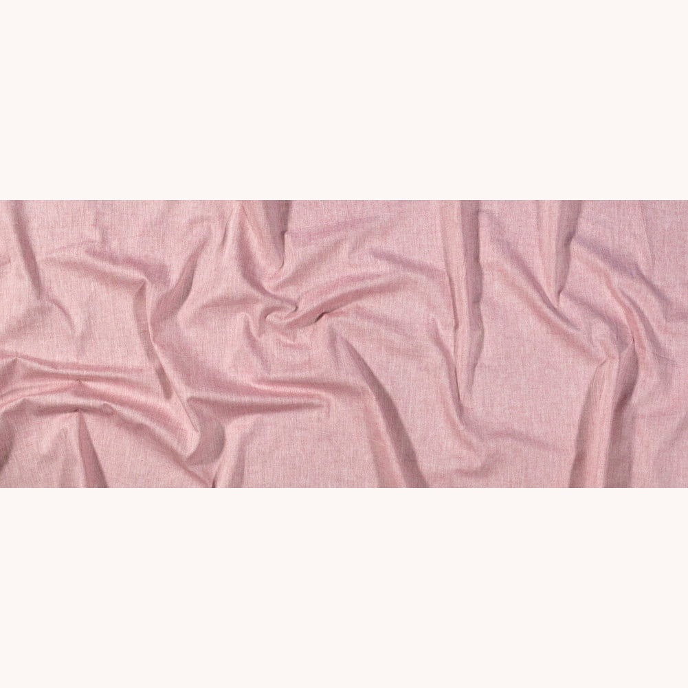 Calendered Organic Cotton Chambray - Wine - Ramillies Collection Folded