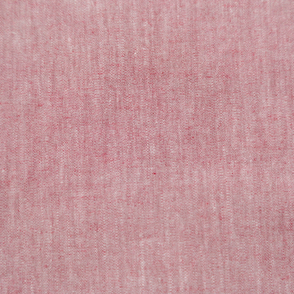 Calendered Organic Cotton Chambray - Wine - Ramillies Collection Full