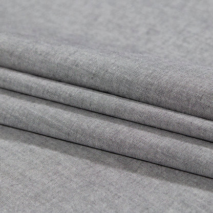 Calendered Organic Cotton Oxford - Black - Chesterton Collection Detail