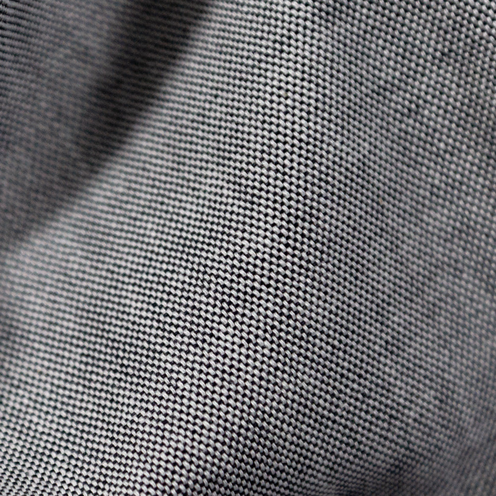 Calendered Organic Cotton Oxford - Black - Chesterton Collection Full