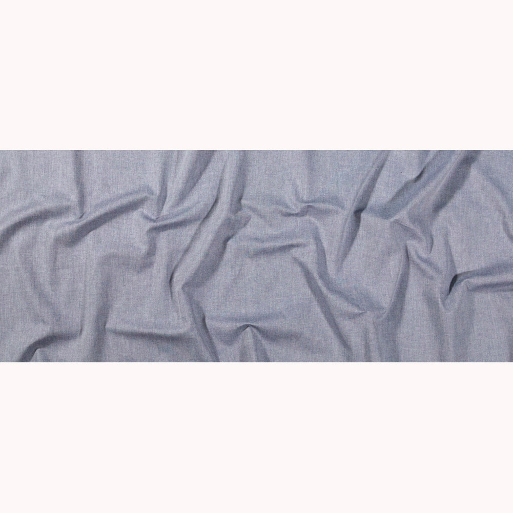 Calendered Organic Cotton Oxford - Navy - Chesterton Collection Folded