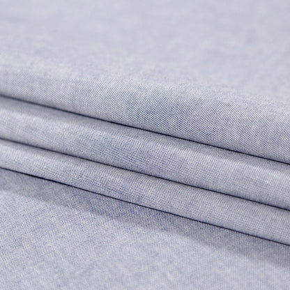 Calendered Organic Cotton Oxford - Navy - Chesterton Collection Detail