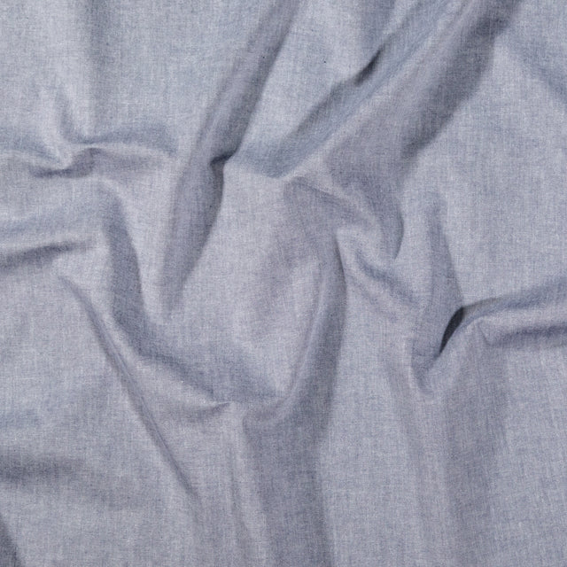 Calendered Organic Cotton Oxford - Navy - Chesterton Collection