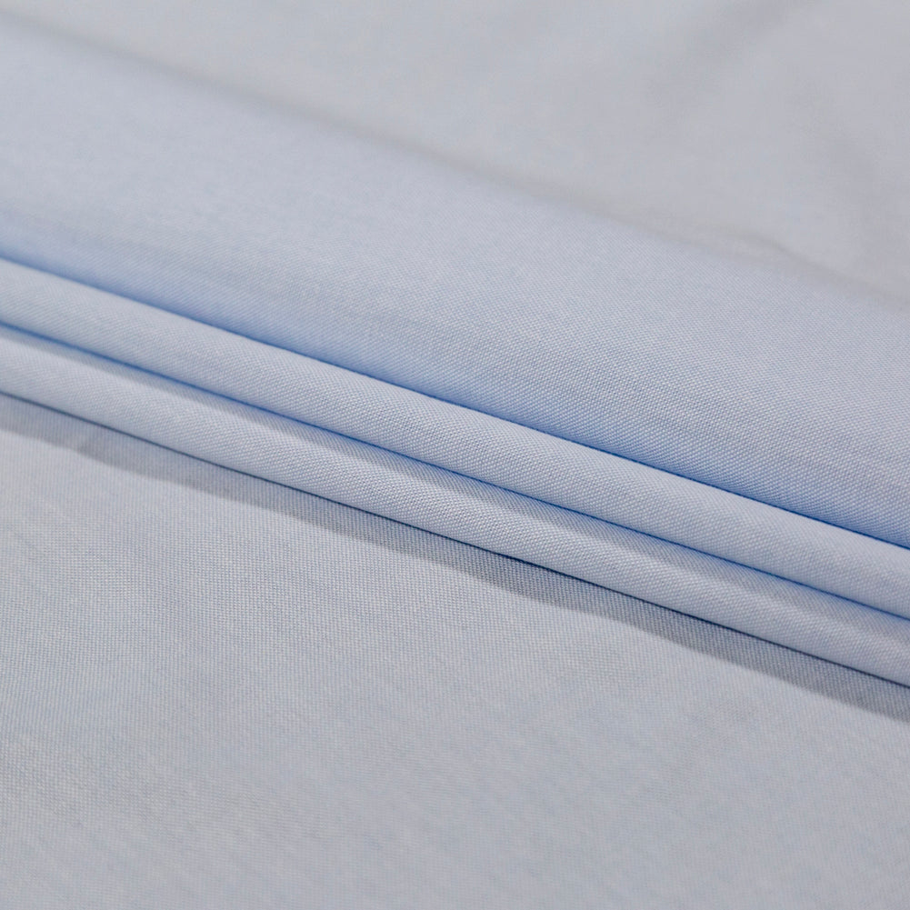 Calendered Organic Cotton Oxford - Blue - Chesterton Collection Detail
