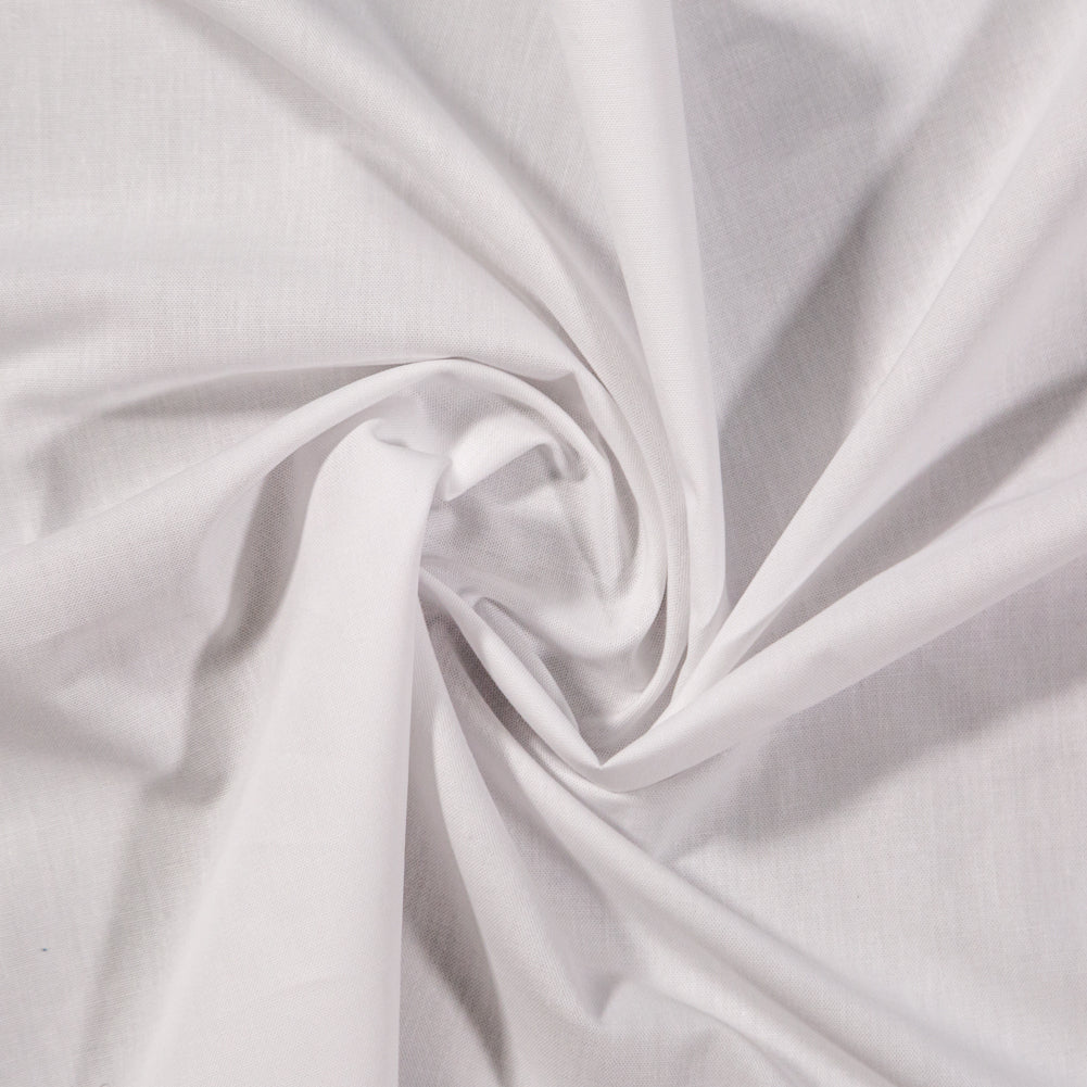 Calendered Organic Cotton Oxford - White - Chesterton Collection