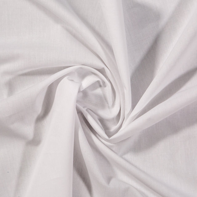 Calendered Organic Cotton Oxford - White - Chesterton Collection