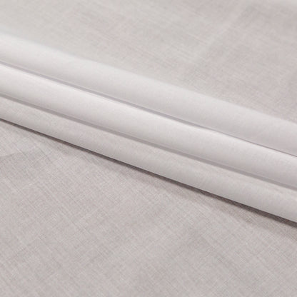 Mercerized Organic Egyptian Cotton Voile - White - Toulouse Collection Detail