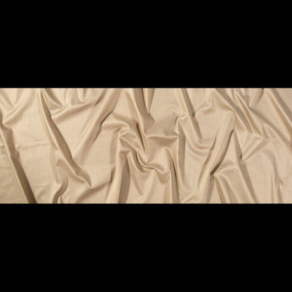 Mercerized Organic Egyptian Cotton Voile - Beige - Toulouse Collection Folded