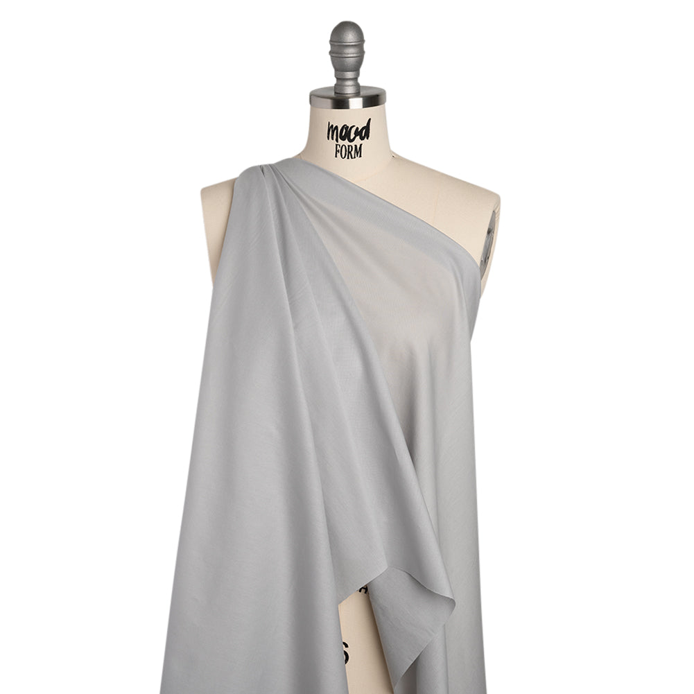 Mercerized Organic Egyptian Cotton Voile - Gray - Toulouse Collection