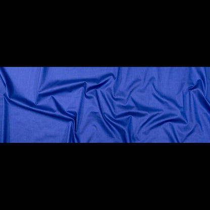 Mercerized Organic Egyptian Cotton Voile - Royal Blue - Toulouse Collection Folded