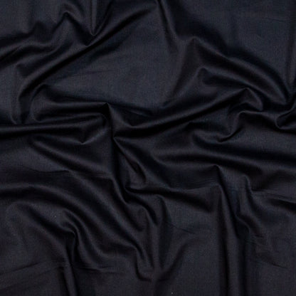 Mercerized Organic Egyptian Cotton Voile - Black - Toulouse Collection