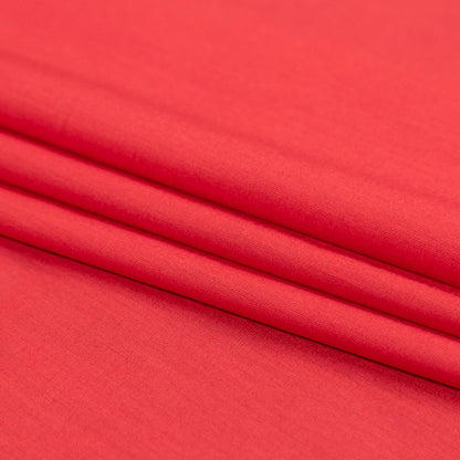 Mercerized Organic Egyptian Cotton Voile - Red - Toulouse Collection Detail