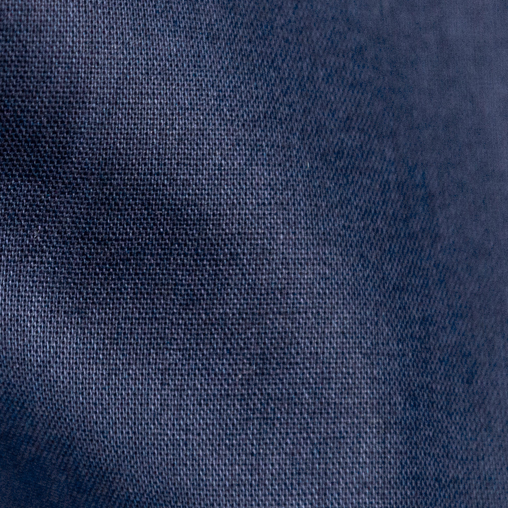 Mercerized Organic Egyptian Cotton Voile - Navy - Toulouse Collection Full